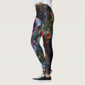 Mystieke charme: Fairy en Paarse Iris Leggings (Links)