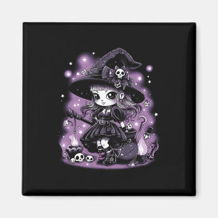 Mystieke Charms Halloween Heks Graphic Magneet
