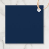 Mystieke Chique Blauw Goud Zon Maan Sterren Bruilo Bedankjes Labels (Achterkant)