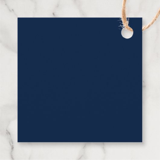 Mystieke Chique Blauw Goud Zon Maan Sterren Bruilo Bedankjes Labels (Achterkant)