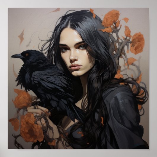 Mystieke connectie: Woman and Crow Poster (Voorkant)