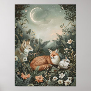 Mystieke Cottagecore grillige Natuur Poster