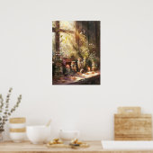 Mystieke Cottagecore | grillige Natuur Poster (Keuken)