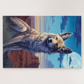 Mystieke Coyote zuidwestelijke thema Legpuzzel (Horizontaal)