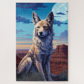 Mystieke Coyote zuidwestelijke thema Legpuzzel (Verticaal)