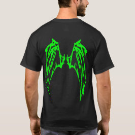 Mystieke creaties 1 Wings-Licht Groene Overzicht T-shirt