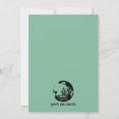 Mystieke Crystal Ball Fortune Mint Halloween Party Kaart (Achterkant)