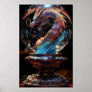 Mystieke Crystal Ball met Dragon Soul Print