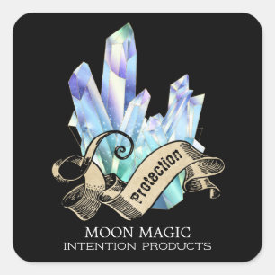 Mystieke Crystal Black Spell Labels