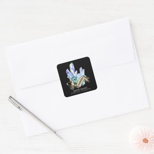 Mystieke Crystal Black Spell Labels (Envelop)
