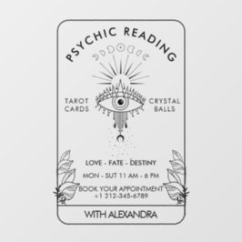 Mystieke derde oog maan fasen holografisch raamsticker