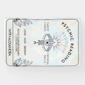 Mystieke derde oog maan fasen holografisch spandoek (Horizontaal)