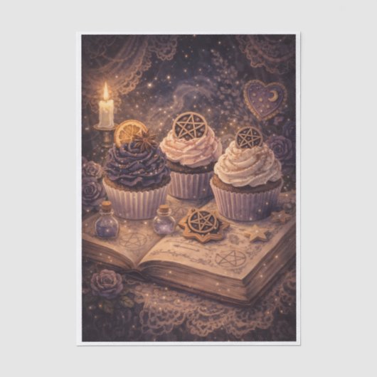 Mystieke desserts tissuepapier (Voorkant)