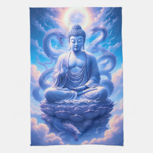 Mystieke Draak Boeddha Meditatie Theedoek