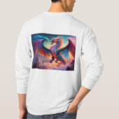 Mystieke Draak en Phoenix Schilderen Tshirt (Achterkant)