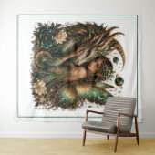 Mystieke Draak Fee Kunst Wandkleed (In Situ (horizontaal))