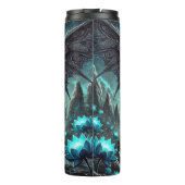 Mystieke draak onder maanlicht gloed thermosbeker (Achterkant)