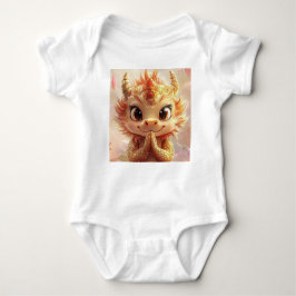 Mystieke draak op Lotus - Baby Bodysuit