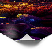 Mystieke Dragon Enchanted Forest Fantasy Perfect Poster (Hoek)