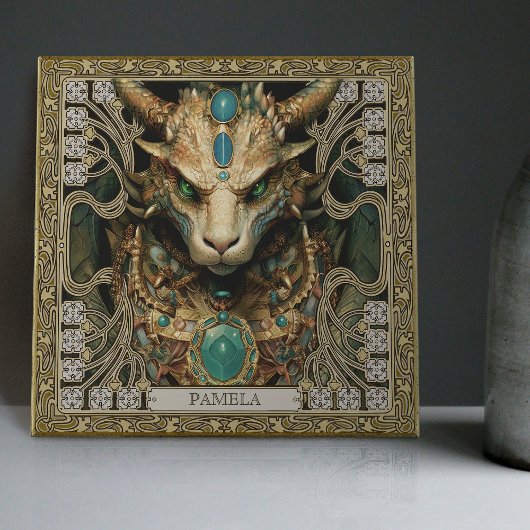 Mystieke Dragon Spirit Altarpiece Gepersonaliseerd Tegeltje