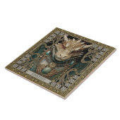 Mystieke Dragon Spirit Altarpiece Gepersonaliseerd Tegeltje (Zijkant)