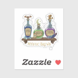 Mystieke Drankjes Whimwhamsige Hekserige Toverdr Sticker