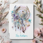 Mystieke Dreamcatcher Fairy iPad Mini Cover<br><div class="desc">Deze mystieke iPad hoes heeft een betoverende droomvanger met een mooie fee,  bloemen,  veren en delicaat gebladerte. Gepersonaliseerd met jouw naam,  dit magische hoesje is zeker een kalmerende sfeer voor uw iPad. U kunt het lettertype en de tekstkleur desgewenst wijzigen door te klikken op "Bewerken met ontwerpgereedschap".</div>