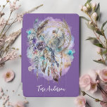 Mystieke Dreamcatcher Fairy Lavendel iPad Mini Cover<br><div class="desc">Deze mystieke iPad hoes heeft een betoverende droomvanger met een mooie fee,  bloemen,  veren en delicaat gebladerte. Gepersonaliseerd met jouw naam,  dit magische hoesje is zeker een kalmerende sfeer voor uw iPad. U kunt het lettertype,  de tekstkleur of de achtergrondkleur desgewenst wijzigen door te klikken op "Bewerken met ontwerpgereedschap".</div>