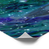 Mystieke Dromerige Abstracte Bos Poster (Hoek)