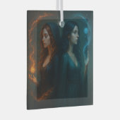Mystieke Dualiteit Glas Ornament (Voorkant Rechts)