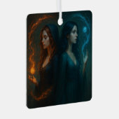 Mystieke Dualiteit Metalen Ornament (Voorkant Rechts)