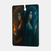 Mystieke Dualiteit Metalen Ornament (Voorkant links)
