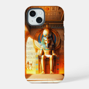 Mystieke echo's–4D Anime Egyptisch iPhone 15 Case