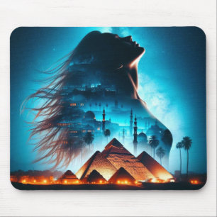 Mystieke echo's van het oude Egypte fotomontage Muismat