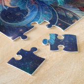 Mystieke Eenhoorn Celestial Fantasy Art Legpuzzel (Zijkant)