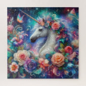 Mystieke Eenhoorn Celestial Fantasy Art Legpuzzel (Verticaal)