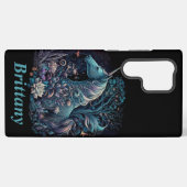 Mystieke eenhoorn met aangepaste naam samsung galaxy hoesje (Achterkant horizontaal)