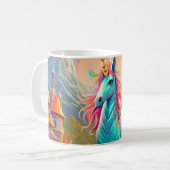 Mystieke Eenhoorn Mok | Fantasie Paard & Regenboog (Voorkant links)