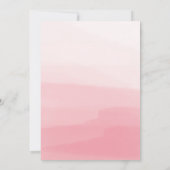 Mystieke Eenhoorn | Roze Bloemen Meisje Baby showe Kaart (Achterkant)