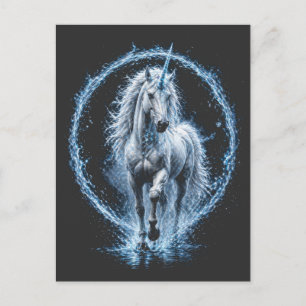 Mystieke Eenhoorn Sterrenstelsel Spiraal T-shirt - Briefkaart