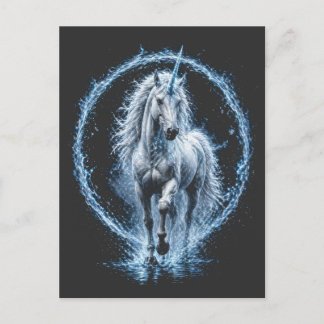 Mystieke Eenhoorn Sterrenstelsel Spiraal T-shirt - Briefkaart