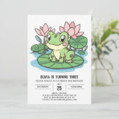 Mystieke eenvoudige kikker digitale verjaardag kaart (Staand voorkant)