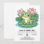 Mystieke eenvoudige kikker digitale verjaardag kaart (Voorkant / Achterkant)