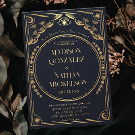 Mystieke Elegante Gouden Marine Tarot Gotische Huw Kaart