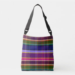 Mystieke elementen Plaid MM Crossbody Tas