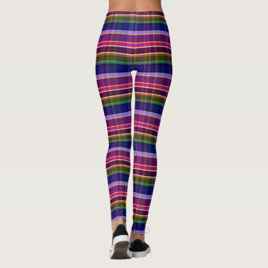 Mystieke elementen Plaid MM Leggings (Achterkant)