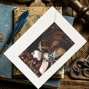 Mystieke Elfen Draak Gezel Vlinder Fantasie Rechthoekige Sticker