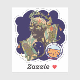 Mystieke Elfenmaagd, Hemelstenen & Verdrietige Ast Sticker