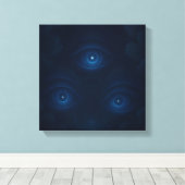 Mystieke Energie Ogen Canvas Wandkunst Afdruk (Insitu (Houten vloer))
