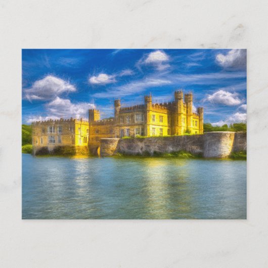Mystieke Engelse kasteelkunst Briefkaart (Voorkant)